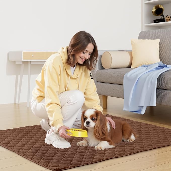 Smiry Waterproof Dog Bed Cover Blanket, Reversible Pet Blanket | Soft Reversible, Washable Leakproof Cats Dogs Couch Cover for Sofa, Couch, Furniture (82x120 Inch) - Image 5