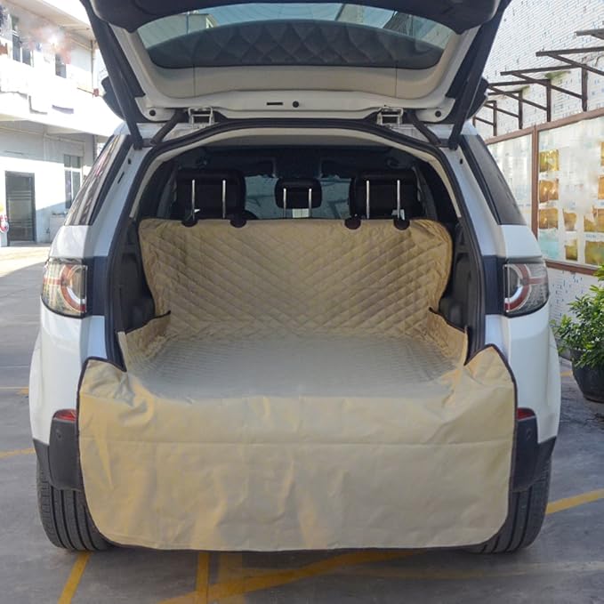 FLR Pet Dog Seat Cover for Car Waterproof Washable Pet Dog Mat Booster Seat Cover Car Pet Dog Protector Cover with 1 Pcs Pet Seat Safety Belt for Dogs SUV Cars Trucks-80X52in - Image 4