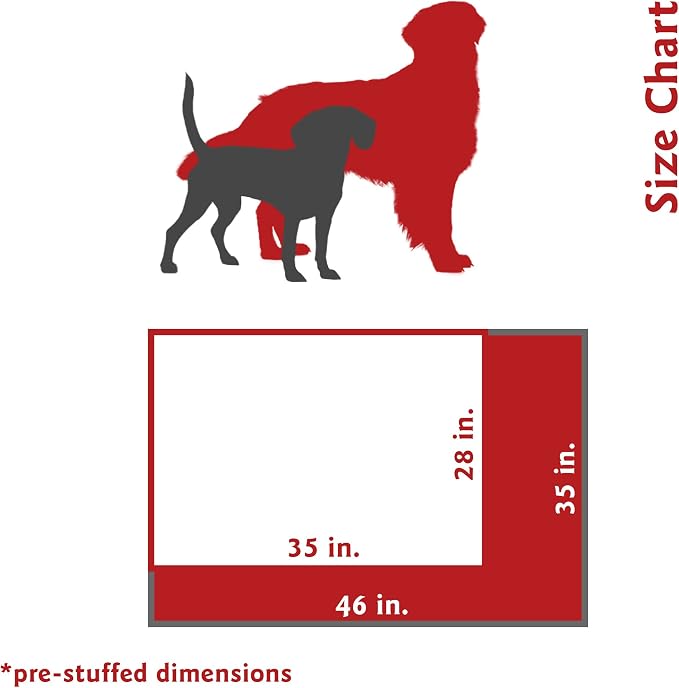 Majestic Pet Azure Comfort Dog Bed Washable, Non-Slip Large Rectangle 46 x 35 Inch Breed Dog Kennel Crate Pillow Bed - Villa Azure - Image 4