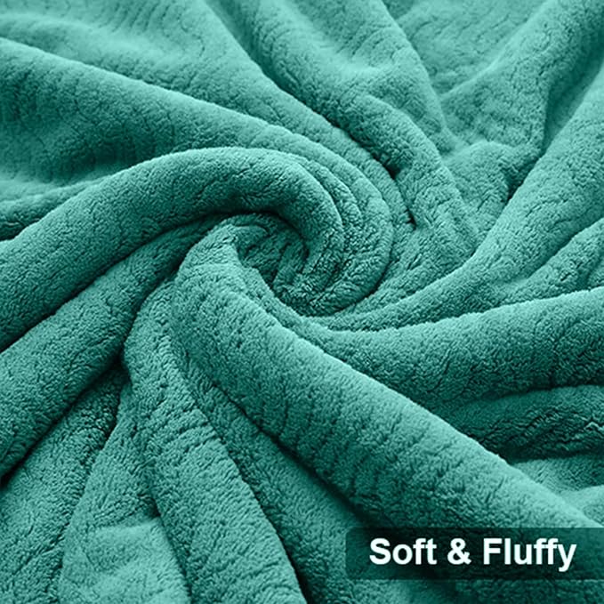 Ultra Soft Bath Towel Set of 4, Extra Large Textured Microfiber Luxury Towels 35x70 in, Quick Dry, Highly Absorbent, Fluffy, Oversized, for Bathroom Shower Pool Hotel Beach - Image 7