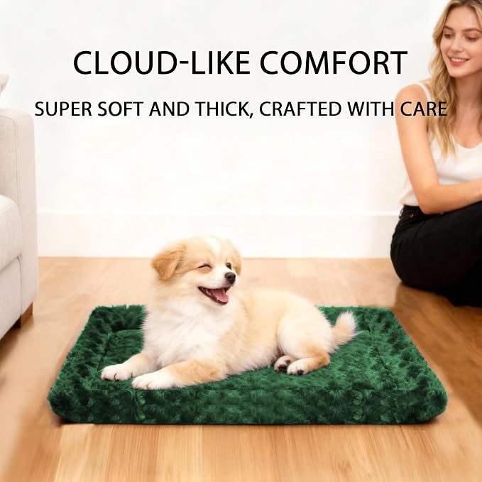 Soft Reversible Dog Mat - Dual-Sided Design for All Seasons - Machine Washable for Crates, Travel, and Home - Image 2