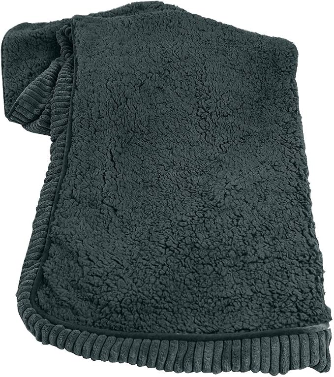 Floppy Dawg Medium Dog Bed Replacement Cover. Removable and Machine Washable Cover for Mattress and Rectangular Pillow Beds. 30L x 19W. Gray with Gray Top. - Image 2