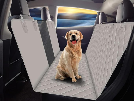 GXT Dog Back Seat Cover Protector for Cars SUV and Trucks with Mesh Window, Scratchproof Nonslip and Waterproof Material by GXT