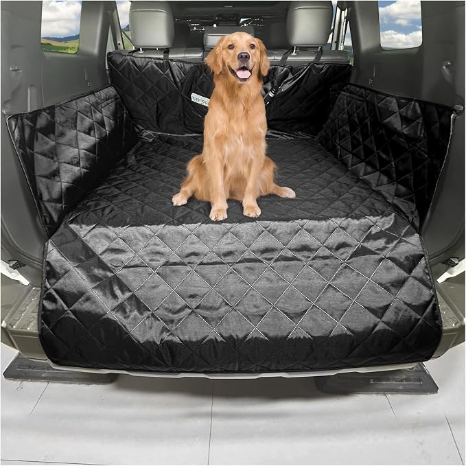 Cargo Liner for Dogs Compatible with Toyota Land Cruiser 250 Prado 2024-2026, Pet Dog Trunk Cargo Liner, Waterproof Anti-Dirty Pet Cargo Cover Dog Seat Mat, with Bumper Flap Protector (Black) by Fgtagtal