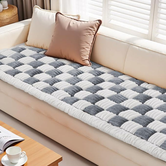 Couch Cushion Cover for dogs Sofa Cover Washable Pet Love Seat Couch Covers for Sofa Slipcovers Couch Protector Blanket for Dog Sofa Cushion Covers for Pet Washable Pad Blue Grey 70x180cm/27.6x70.9in by ODreamyDogs
