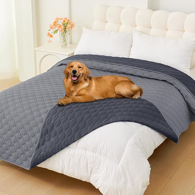 Smiry Waterproof Dog Bed Cover Blanket, Reversible Pet Blanket | Soft Reversible, Washable Leakproof Cats Dogs Couch Cover for Sofa, Couch, Furniture (82x102 Inch) by Smiry