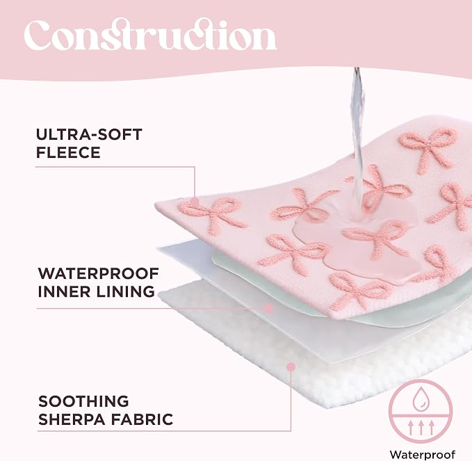 LE SURE Waterproof Dog Blankets for Medium Dogs Cute 3D Jacquard,30x40 | Puppy Blanket for Cat Aesthetic Gift, Warm Soft Sherpa Throw Washable, Reversible Pet Couch Protector, Pink Taffy - Image 4