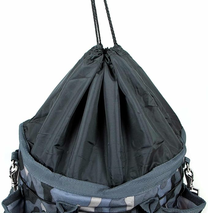 Jeffers Poplar Head Grooming Bag – Horse Grooming Organizer Tote with Pockets for Brushes, Tools, Clippers, Shampoo, Detangler – Stable Barn Kit Carrier for Horses, Pets, Livestock, Urban Camo - Image 4