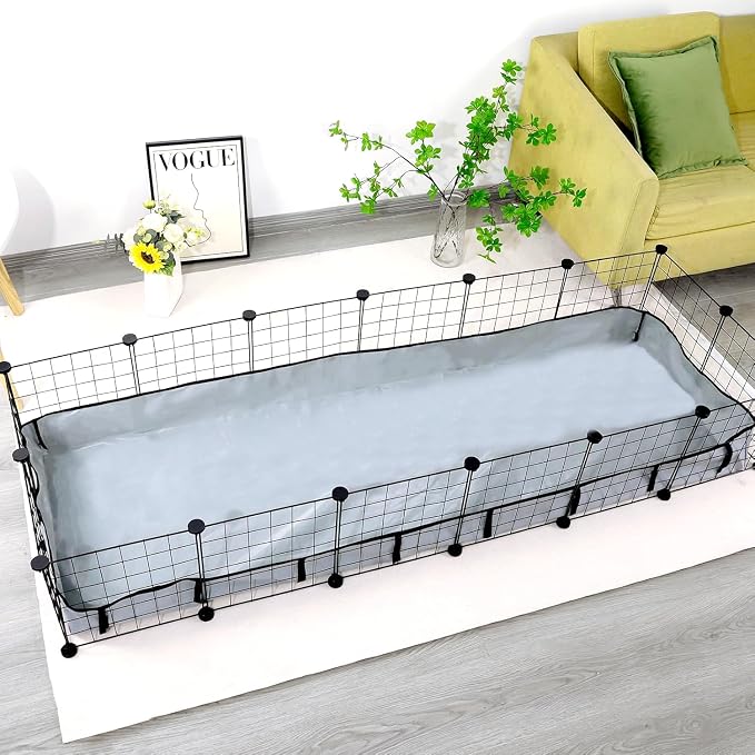 DZWLKJ Guinea Pig Cage Liner Tarp Bottom Waterproof and Washable Base Also for Rabbits, Bunny, Chinchesillas, Hedgehog, Ferrets and Other Small Animals(24x72 inches) - Image 6
