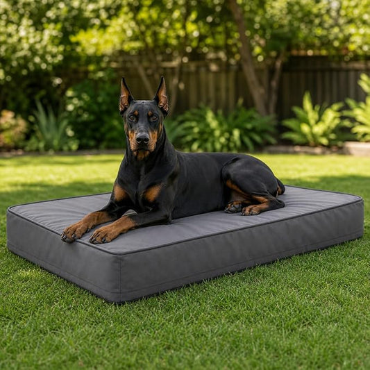 WNPETHOME Outdoor Waterproof Dog Bed Large Sized, Washable Creat Pad 47" | Outdoor & Indoor Use, For Large Sized Dog, Removable Washable Cover, Egg Crate Foam Orthopedic Dog Mat, Up to 110 lbs by WNPETHOMEPETSHOME