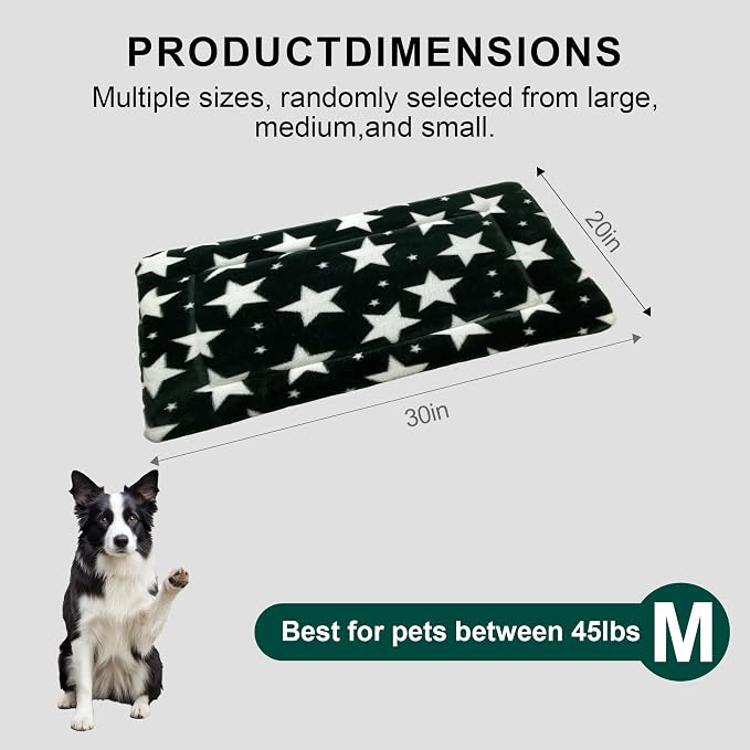 Washable Dog Bed Mat with Anti-Slip Bottom, Deluxe Plush Memory Foam Crate Pad & Waterproof Outdoor Kennel Mat for Dogs & Cats-Durable Crates Beds, Large Medium Small Puppy Size30 x 20",Green - Image 7