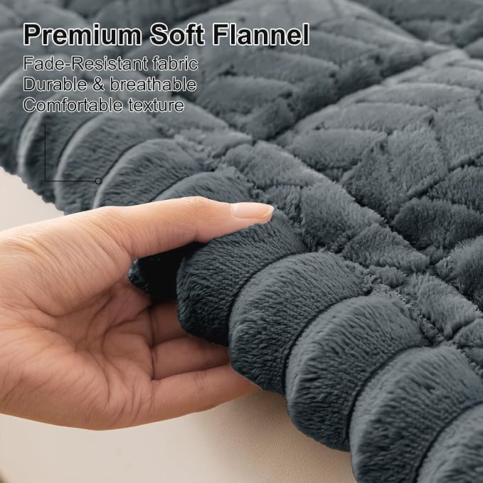 Smiry Couch Cover for Dogs, Non Slip Fuzzy Pet Sofa Covers Washable | Sofa Slipcovers for 3 Cushion Couch, Soft Thick Furniture Protector for Cats Dogs, Against Fur, Dirt, Scratch (35.4"x88") - Image 5