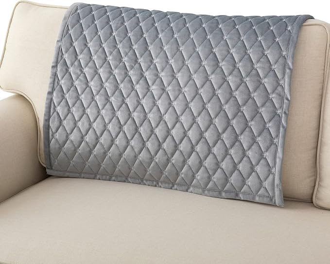 Eismodra Couch Cover,Sectional Couch Covers,Sofa Covers for 3 Cushion Couch,Anti-Slip Sofa Slipcovers for Dogs Cats Kids Loveseat Recliner L Shaped Armrest Backrest,Light Gray 36''x36''(Only 1 Piece) by Eismodra