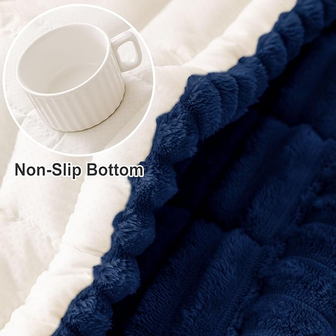 hyha Couch Cover for Dogs, Washable Non Slip Plush Flannel Sofa Protector | Thick Flannel, Silicone Anti-Slip Backing, Pet Hair & Scratch Protection, Fits Sofa & Loveseat (27.6" x 95") - Image 6
