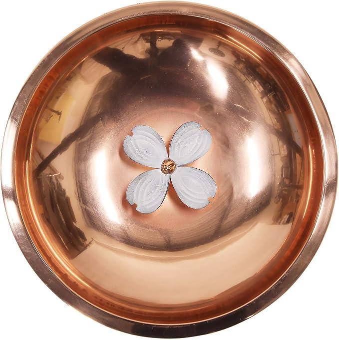 Achla Designs Dogwood Copper Birdbath with Wall Mount Bracket - Image 3