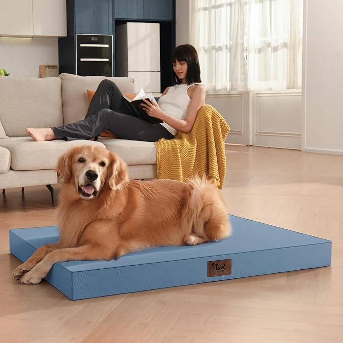 Orthopedic Waterproof Dog Bed for Small Dogs and Cats | Egg Crate Foam for Joint Support, Fits 30x19 Crates, TPU Waterproof Layer, Machine Washable 1680D Oxford Cover, Up to 30 lbs - Image 4