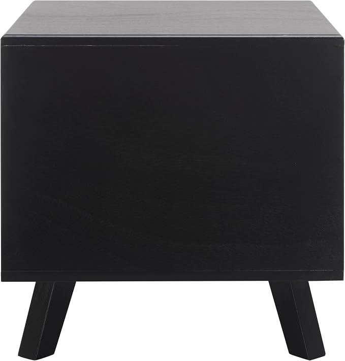 SAFAVIEH Home Collection Bean Mid-Century Matte Black Square Covered Cave Small Pet Cat Bed (Fully Assembled) - Image 4