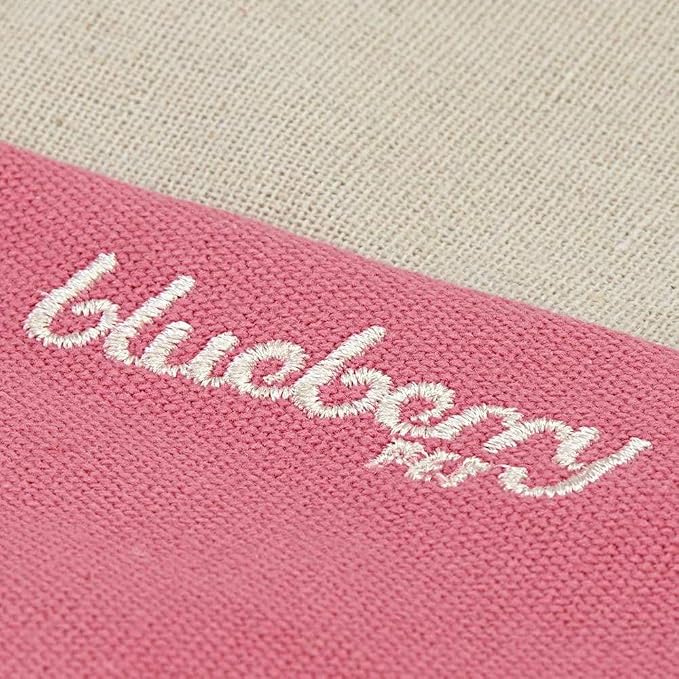 Blueberry Pet Fully Removable Washable Dog Bed Cover Only, Heavy Duty Replacement Cover w/Durable YKK Zippers, for Cats & Dogs Bed 34" x 24" x 12", Baby Pink & Beige Color-Block - Image 5