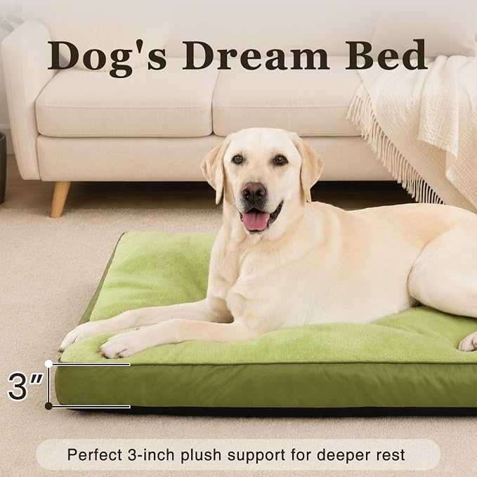 NUPIDA Waterproof XL Extra Large Dog Crate Bed with Washable Cover, 41x27 | TPU Waterproof Layer, Easy Clean Cover, Soft Plush Surface, Durable Oxford fabric, Non-Slip Bottom, For Large Breeds ≤80lbs - Image 2