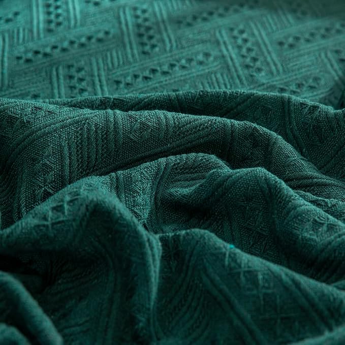 AIVIA Slipper Chair Table Cover Sheet, Reversible Tablecloth Throw Cushion Covers for Single Seat Recliner Armchair Ottomans Spread Furniture Decorations Protector Slipcover Blackish Green - Image 7