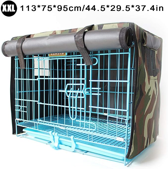 Dog Crate Cover for Wire Crates,Fits Most Dog Crates,Windproof Water-Resistant Oxford Pet Kennel Covers, Provided for Wire Crate Indoor Outdoor Protection,Easy to Put On, Take Off - Image 5