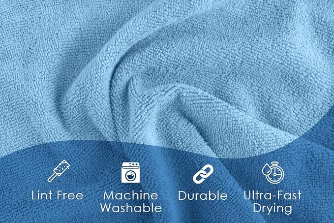 Avalon Towels Microfiber Cleaning Cloths (Value Pack of 36) - Size 16 x 16 Inches, Highly Absorbent Cleaning Rags, Lint Free, Reusable and Washable, Microfiber Towels for Cars - Image 7