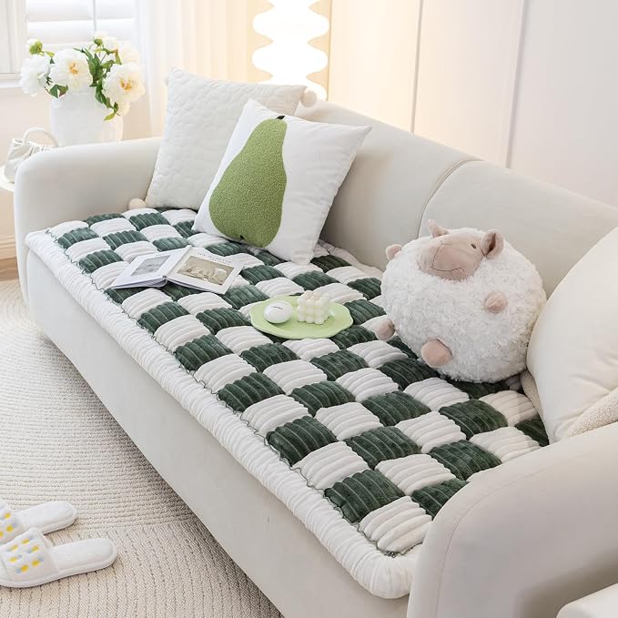 Dog Couch Protector, Couch Cover for Dogs Washable Pet Bed Couch Cover, Pet Friendly Sofa Cover for Large Dogs (Green, 27.6x59.06 inch) - Image 6
