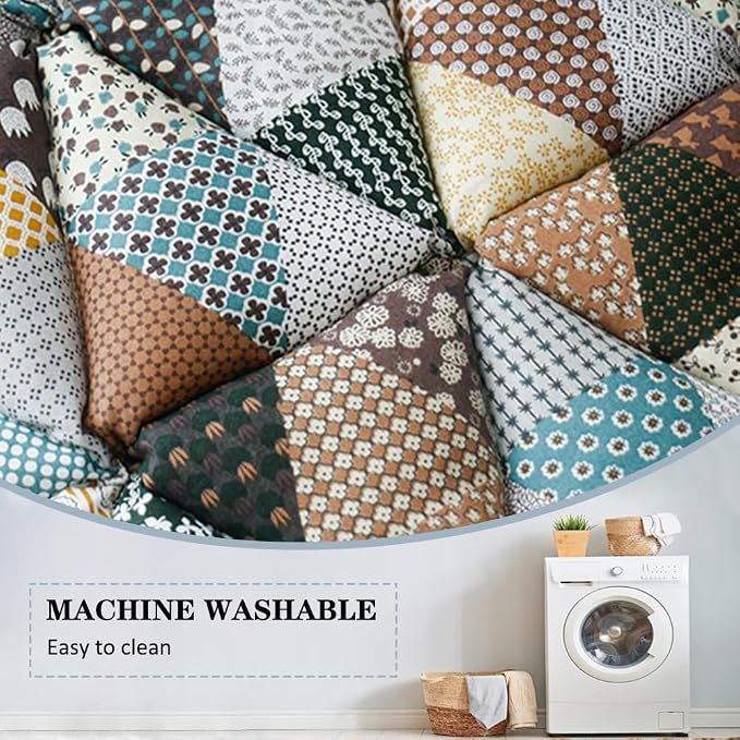 Garden Chic Cotton Protective Couch Cover,Fuzzy Couch Cover Plaid Square Pet Mat, Machine Washable & Non-Slip Pet Mat Bed Couch Cover,Sofa Cover for Most Cats Dogs,Pets (Grey, 23.6*62.9inch) - Image 4