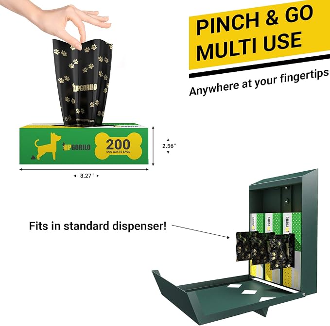 Dog Waste Station - 3 Roll Set of Premium Pet Waste Bags, 600 Extra Thick and Strong Dog Poop Bags, Guaranteed Leak-Proof - 8 x 13 Unscented - Image 5