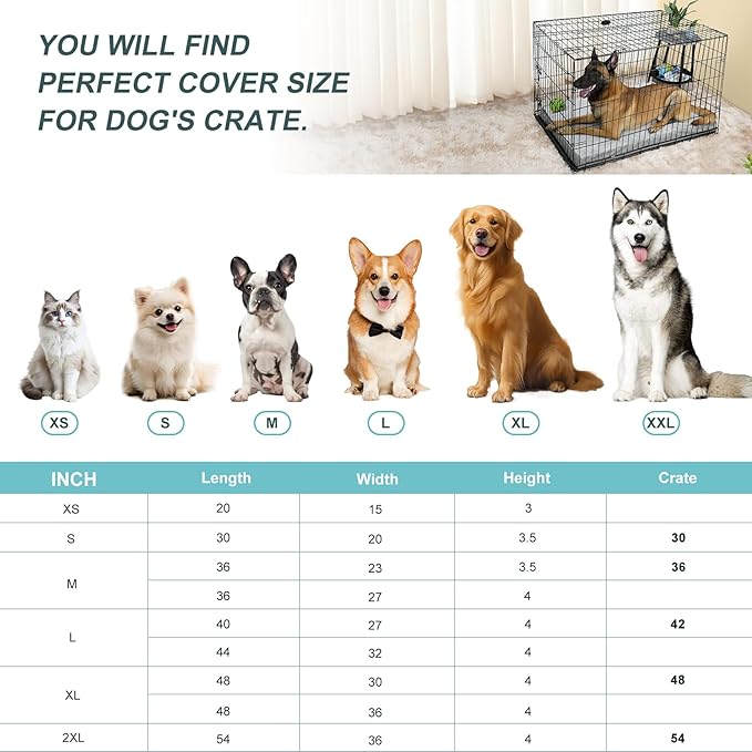 Explore Land Waterproof Dog Bed Cover Machine Washable Fluffy Dog Bed Replacement Cover, 48Lx36Wx4H inch, Gray - Image 3