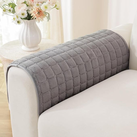 OstepDecor Pet Couch Covers for Sofa, Soft Sofa Covers Washable | Non Slip Dog Couch Protector, Pet Hair, Dirt & Wear Protection, Fits Sofas, Loveseats & Sectionals, 23.6" x 23.6", Dark Grey by OstepDecor