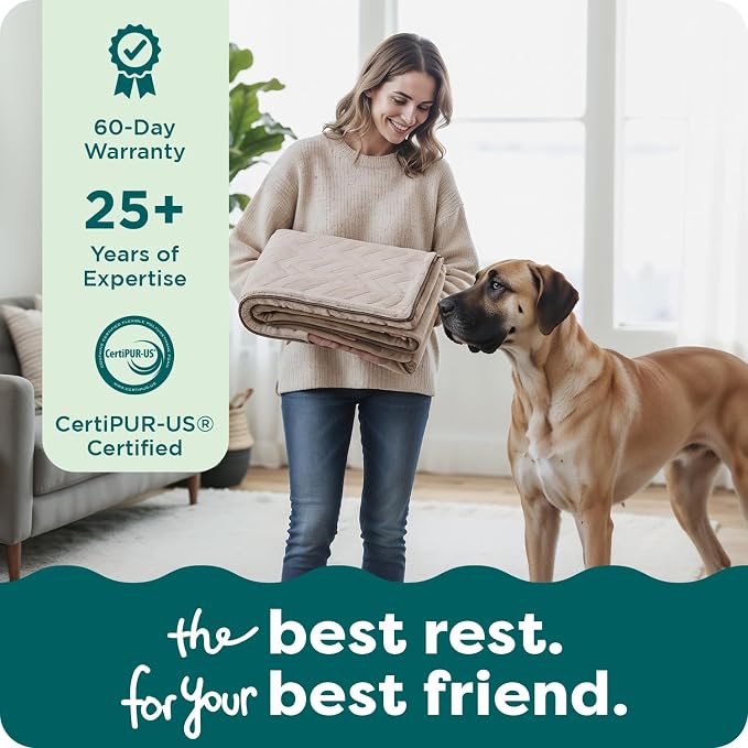 FurHaven Dog Bed Cover Replacement, Sofa-Style Design with Soft, Breathable Fabric for Cozy Comfort, Machine Washable, Jumbo XL, Plush & Velvet Waves, Brownstone - Image 9