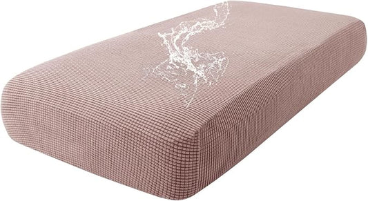 hyha Waterproof Couch Cushion Covers for Pets, Non Slip Sofa Seat Cover | Stretch Jacquard Fabric, Elastic Bottom, Non Slip Fit, Waterproof Protection, Pet Hair Protection (1 Piece for Medium) by hyha