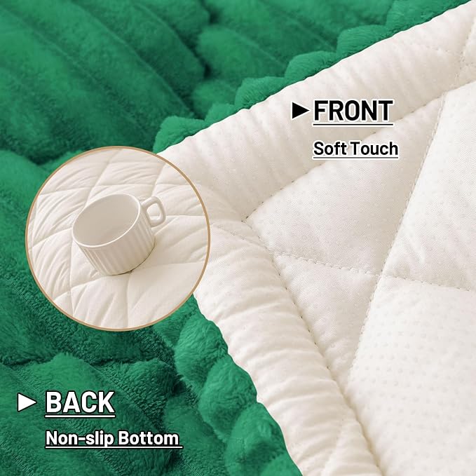 Smiry Couch Cover for Dogs Washable, Non Slip Fuzzy Pet Sofa Protector | Soft Thick Furniture Cover for Sofa, Loveseat and Sectional, Scratch & Pet Hair Resistant (Emerald Green, 27.6" x 88") - Image 7