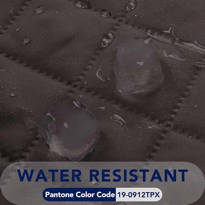 PureFit Reversible Quilted Couch Covers for Dogs Loveseat Sofa Cover 54" | Chocolate/Beige, Water Resistant Couch Protector, Washable Pet Couch Cover with Non Slip and Elastic Straps For Kids - Image 4