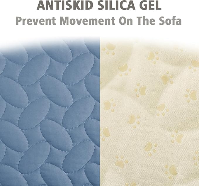 Ameritex Pet Bed Cover Dog Bed Blanket for Sofa and Furniture Waterproof New Pattern Design (52x82 Inch, Light Blue) - Image 4