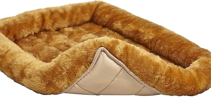 MidWest Homes for Pets QuietTime XXS Dog Bed – Cinnamon Faux Fur Bolster, Ultra-Soft and Machine Washable, Fits 18-Inch Crates and Carriers, for Small Dogs and Cats - Image 5