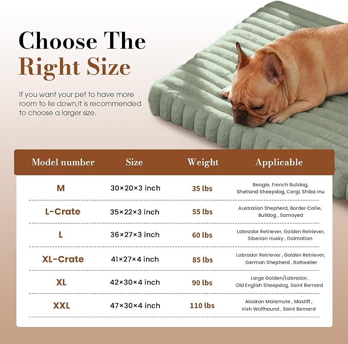 Medium Dog Bed Orthopedic Foam with Waterproof Lining | Egg crate foam for joint support. Soft plush surface. Non-slip bottom. Removable & machine washable cover. OEKO-TEX certified - Image 6