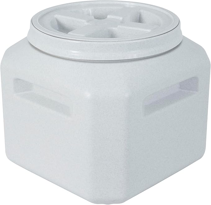 Vittles Vault Traditional Pet Food Storage Container For Dog Kibbles/Bird Seed/Oatmeal/Rice/Flour/Cereal, BPA Free Plastic, Sealed Airtight For Cat Food, Up To 30 lb, Made in USA, With Scoop, Gray - Image 4