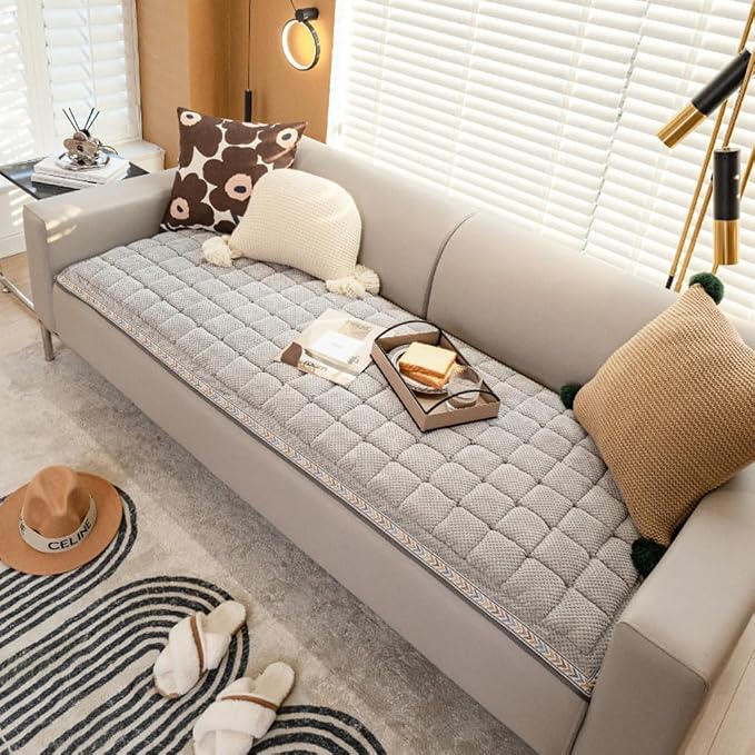 Pet Couch Cover for Sofa, Dog Couch Cover Protector, Couch Cover for Dogs Washable, Non Slip Dog Bed Sofa Cover (27.55 * 70.86, Gray) - Image 3