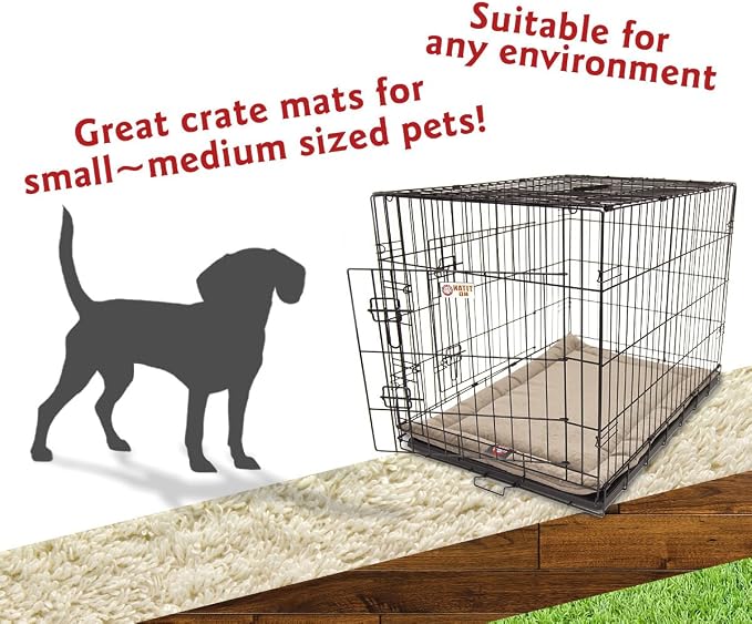 Majestic Pet Dog Crate Mat - Machine Washable Soft Plush Pet Bed Pad for Crates & Kennels | USA Crafted | 30"x21" Villa Pearl - Image 4