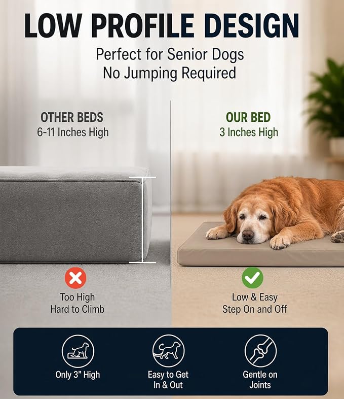 Waterproof Dog Bed for Crate Pad, Leather Pet Mat with Wipeable Removable Cover, Large Size Crate Mat - Image 5