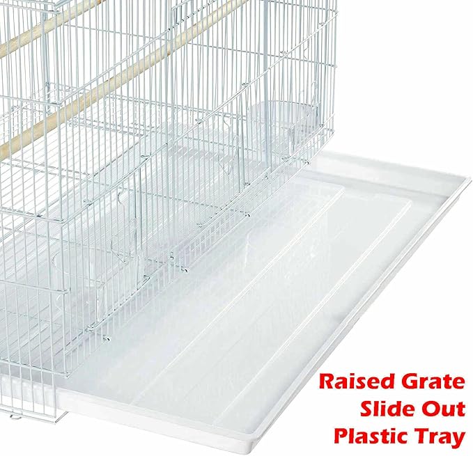 Lot of 6 Breeding Bird Carrier Cage for Parakeet Canary Finch Loverbird (White) - Image 3