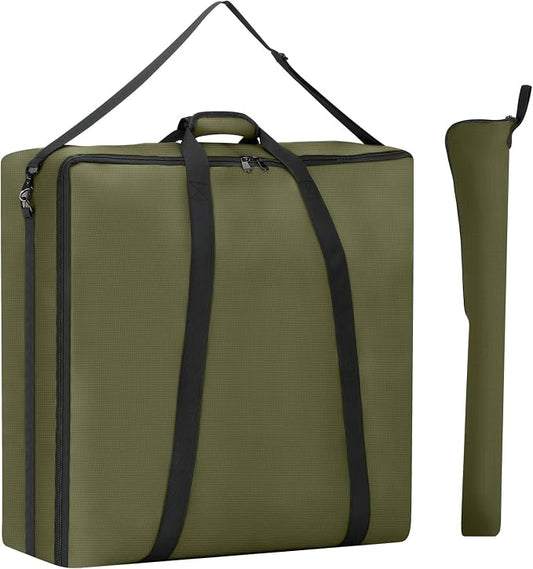 32" Dog Playpen Storage Bag, Suitable for Foldable Exercise Pet Playpens, Dog Fence Travel Bag with Handles for Camping and RV Trip, Waterproof Oxford Fabric Green by YUFYIG