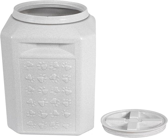 Vittles Vault Traditional Pet Food Storage Container For Dog Kibbles/Bird Seed/Oatmeal/Rice/Flour/Cereal, BPA Free Plastic, Sealed Airtight For Cat Food, Up To 35 lb, Made in USA, With Scoop, Gray - Image 2