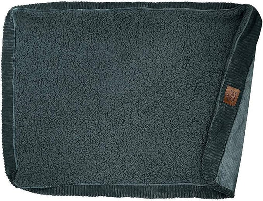 Floppy Dawg Medium Dog Bed Replacement Cover. Removable and Machine Washable Cover for Mattress and Rectangular Pillow Beds. 30L x 19W. Gray with Gray Top. by FloppyDawg