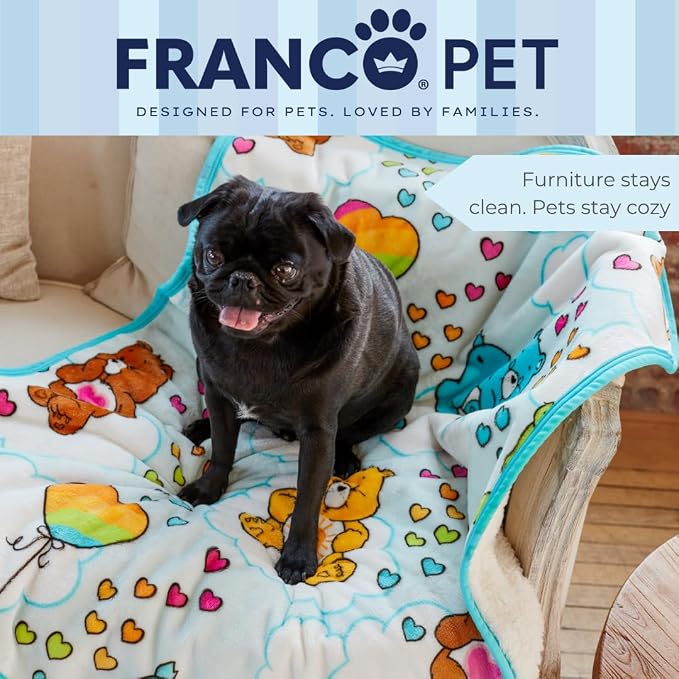 Care Bears Waterproof Dog Bed Cover, Large 30x40 Pet Blanket for Furniture Bed Couch Sofa, (Officially Licensed) by Franco - Image 6