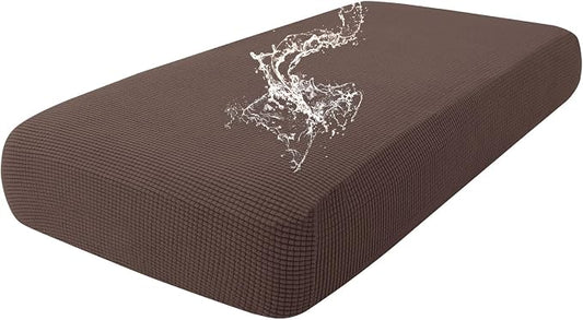 hyha Waterproof Couch Cushion Covers for Pets, Non Slip Sofa Seat Cover | Stretch Jacquard Fabric, Elastic Bottom, Non Slip Fit, Waterproof Protection, Pet Hair Protection (1 Piece for Medium) by hyha