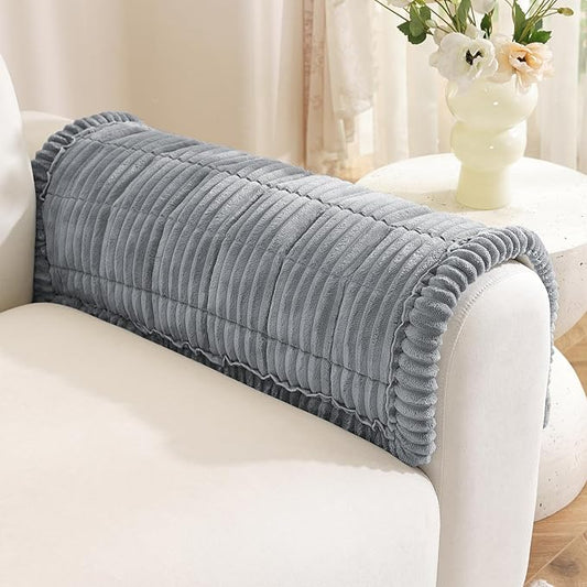 Royhom Couch Cover for Dogs Washable，Non Slip Sofa Protector for Pets | Durable & Easy Care, Soft Furniture Cover for Leather & Fabric Couches Against Claws, Spills & Fur, 20x24 Inch, Blue-grey by Royhom