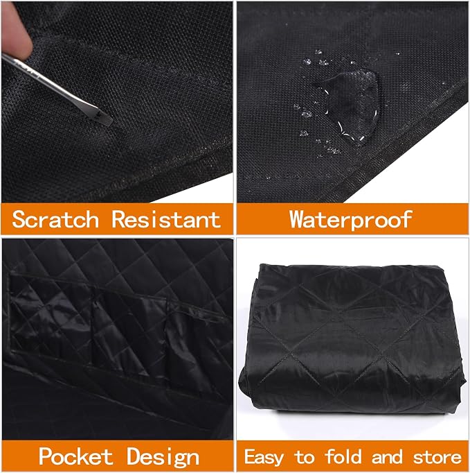 Aunginsy SUV Cargo Liner for Dogs Compatible with Toyota FJ Cruiser 2007-2021, Rear Trunk Mat Travel Nonslip Pet Cargo Boot Liner with Bumper Flap Protector Waterproof Floor Mat for Cats Accessories - Image 6